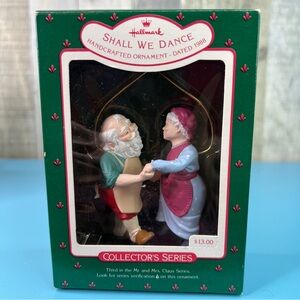 Hallmark Keepsake Ornament Mr. And Mrs. Claus Series Shall We Dance Dated 1988